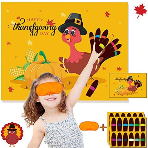 Funnlot Thanksgiving Party Games For Kids Thanksgiving Games Pin The