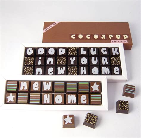 Personalised Chocolates For A New Home By Chocolate By Cocoapod