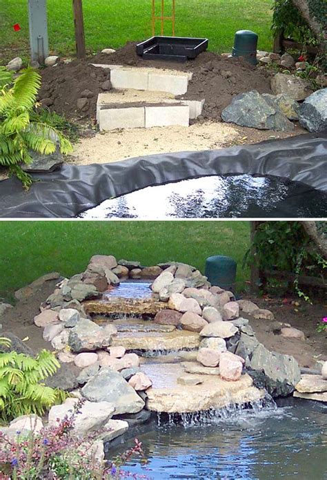 From this connection, ensure your tubing and all other cords follow the same direction upwards along. 20+ DIY Backyard Pond Ideas On A Budget That You Will Love