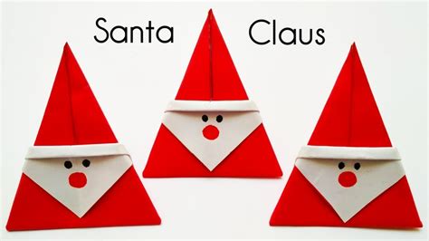Christmas Origami Santa Claus How To Make Santa Claus With Paper