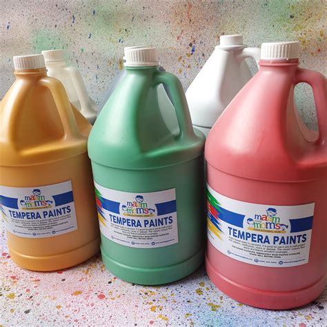1 Gallon Non Toxic And Washable Tempera Paints Maam And Moms