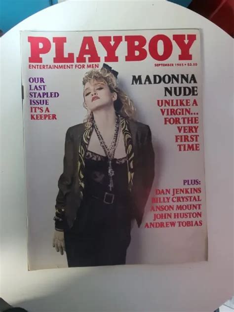 VINTAGE ADULT PLAYBOY Magazine September 1985 Madonna Nude 542 15 99