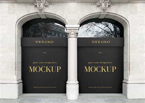 Shop Facade And Storefront Logo Mockup Graphic By Country4k · Creative