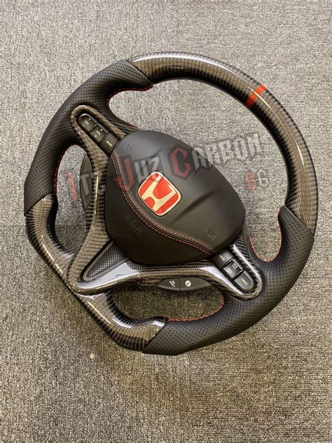 Ready Stock Honda Civic Fn2 Type R Carbon Fibre Steering Wheel Car