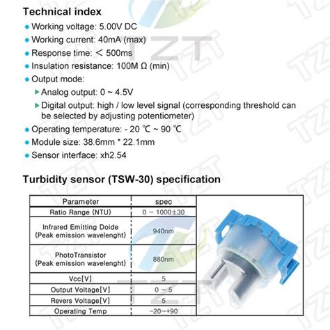 Jual Turbidity Sensor Module Deteksi Kualitas Kejernihan Kekeruhan Air