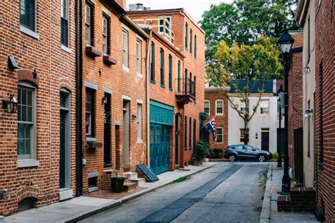 Bethel Street In Fells Point Baltimore Maryland Stock Photo Image