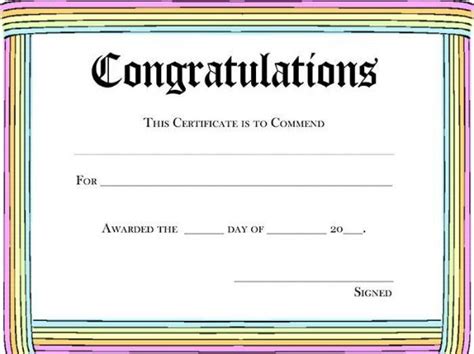 2nd Congratulations Certificate Template Sample Of The Editable