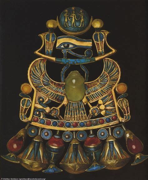 Pectoral With A Bird Scarab From The Tomb Of Tutankhamun C1370 52 Bc