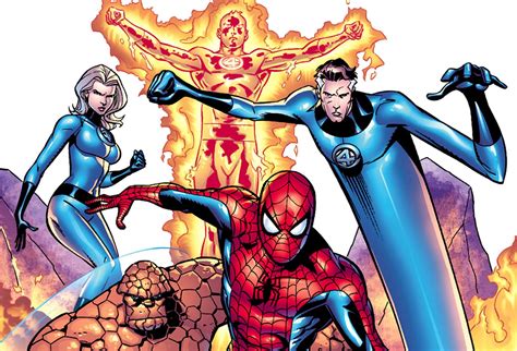 Spiderman And Fantastic Four Comic 2901903 Hd Wallpaper
