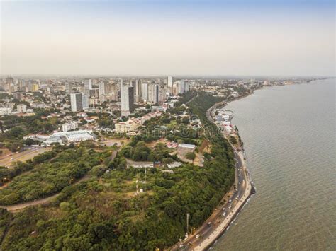 Aerial View Of Beautiful Coast Of Maputo Costa Do Sol Mozambique