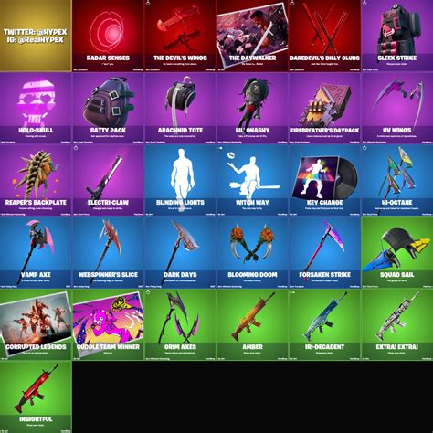 All Fortnite Chapter 2 Season 4 Leaked Skins And Cosmetics Found In V14