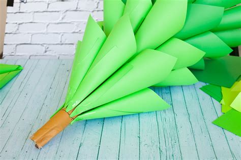 Giant Ombre Paper Cone Christmas Trees A Diy Tutorial