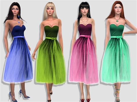 The Tutu Fluffy Tulle Dress By Simalicious At Tsr Sims 4 Updates