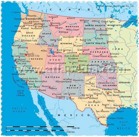 Map Of The West Coast Of Usa West Coast Usa Map Usa Map West Coast