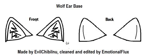 Wolf Ear Reference Base By Emotionalflux On Deviantart