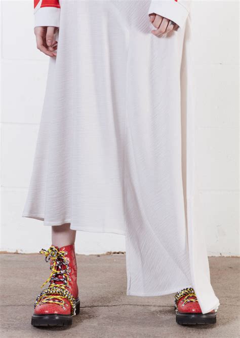 Merino Wool White Asymmetric Skirt House Of Holland®