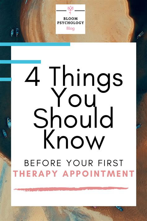 4 Things You Should Know Before Your First Therapy Appointment