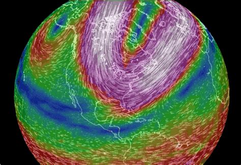 A Hypnotic Visualization Of The Polar Vortex From Space Where