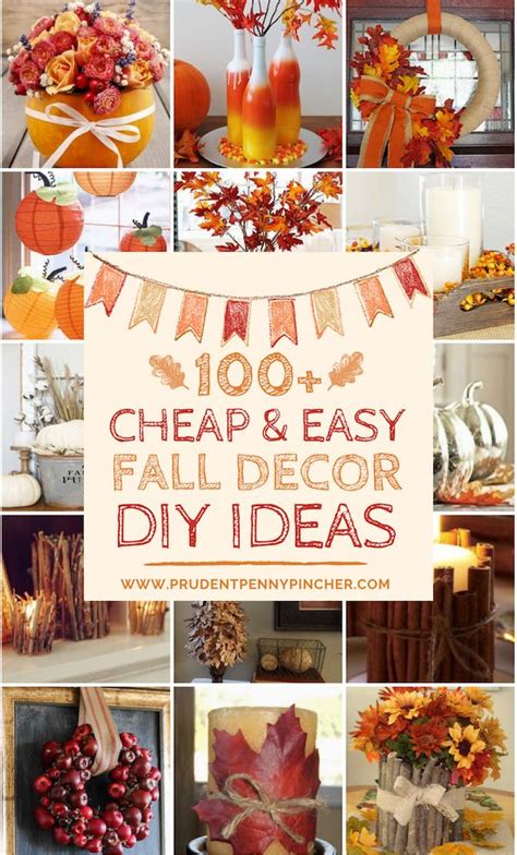 In this detailed and easy to follow blog post, i will show you cheap home decorating ideas for decorating your home on a budget. 100 Cheap and Easy Fall Decor DIY Ideas | Fall diy, Fall ...