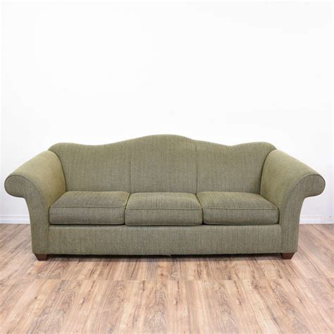 Bauhaus Green Tweed Camelback Sleeper Sofa Online