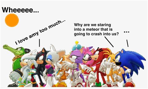 Sonic And Shadow And Silver And Knuckles And Tails And Amy And Blaze