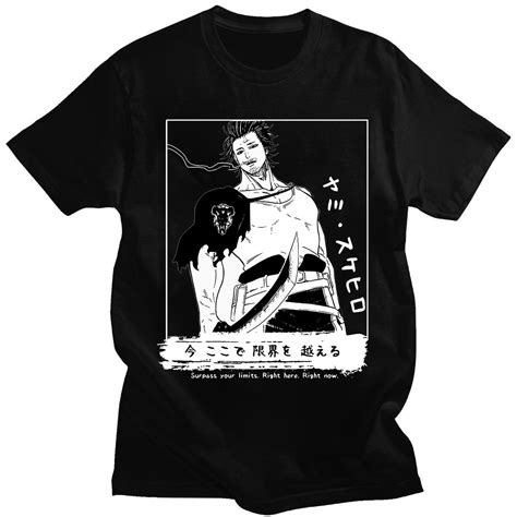 Anime Black Clover T Shirt Short Sleeve Japanese Manga Casual T Shirt