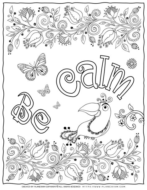 Keep Calm Coloring Pages Adult Coloring Pages