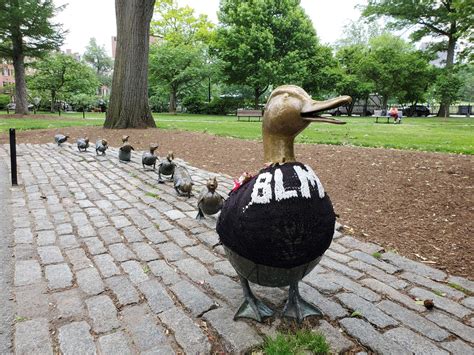 Bostons ‘make Way For Ducklings Statue Wears Black Lives Matter