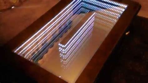 Infinity Mirror Coffee Table Project Using 3 Colour Leds Youtube