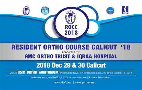 Resident Ortho Course Calicut 2018 Dnb Orthopaedics Ms Orthopedics