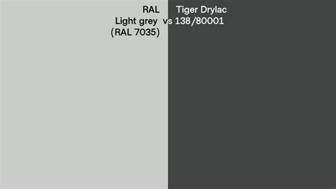 Ral Light Grey Ral Vs Tiger Drylac Side By Side Comparison
