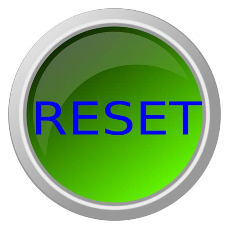 Reset Button Clip Art At Vector Clip Art Online Royalty