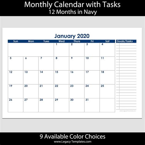 Printable 12 Month Calendar 2020 Get Free Printable Calendar 2020 2021