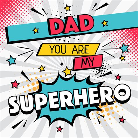 Superhero Dad Typography Vector 206804 Vector Art At Vecteezy