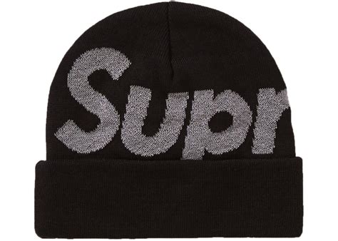 Supreme Big Logo Beanie Fw18 Black Fw18