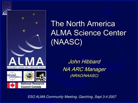 Ppt The North America Alma Science Center Naasc Powerpoint