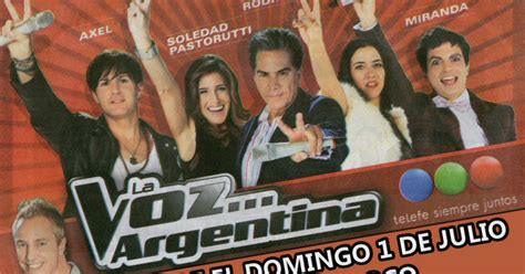 Ruido interno y momento de definiciones en el frente de todos cordobés. Mundo y TV Argentina: Telefe: "La voz Argentina"