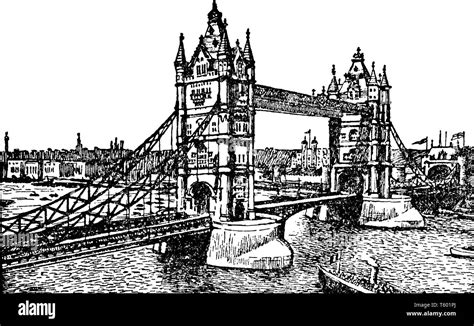 Tower Bridge Is A Combined Bascule And Suspension Bridge In London