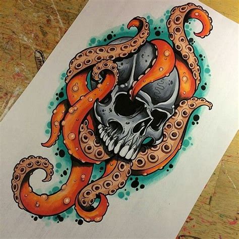 Tentacle Tattoo Octopus Tattoo Sleeve Kraken Tattoo Octopus Tattoo