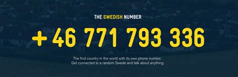 Call Swedens National Number And Talk To A Random Swede Now