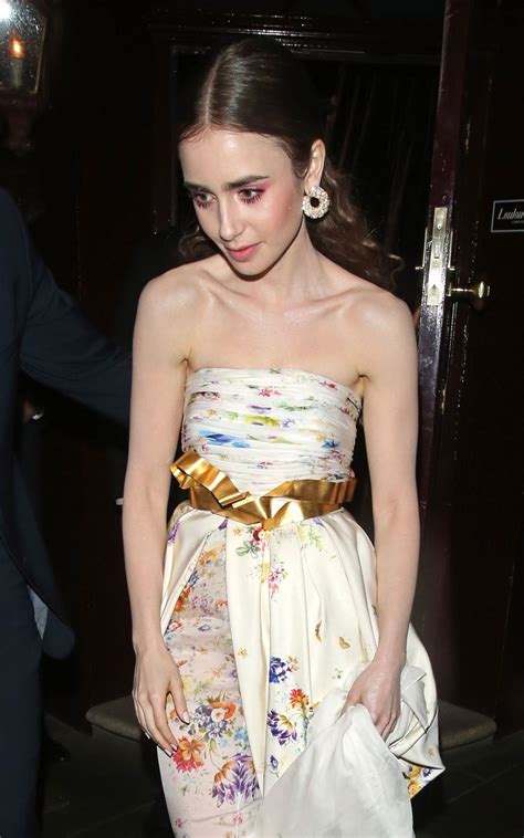 Lily Collins At Tolkien Premiere After Party At Loulous In London 04
