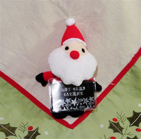 Christmas Gift Card Holders Santa Claus Plushie Holiday Etsy