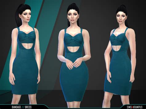 The Sims 4 Bandage Dress By Leosims Sims Sims 4 Clothing Sims 4