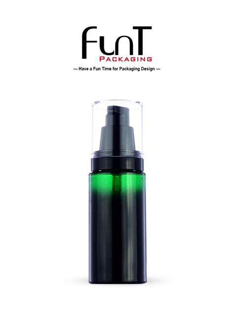 Fgl30 015 30ml Glass Pump Bottle With Spray Gradually Green Color On