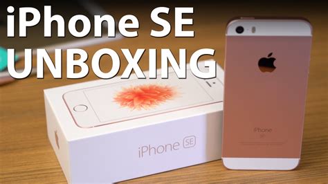 Apple Iphone Se Rose Gold Unboxing Video Weboo