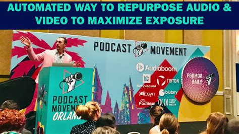 repurpose audio podcasts and video content to multiple social platforms youtube
