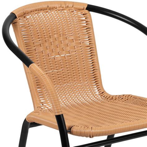 Shop for outdoor stacking chairs at cb2. 2 Pack Rattan Indoor-Outdoor Restaurant Stack Chair with ...