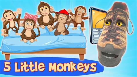 5 Little Monkeys Nursery Rhyme Youtube