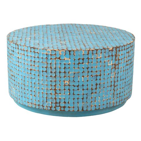 Relevance lowest price highest price most popular most favorites newest. East At Main Cummings Blue Coconut Shell Inlay Round ...