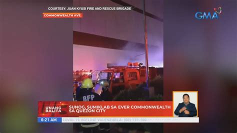 Fire Hits Basement Of Ever Commonwealth Mall In Qc Ub Youtube